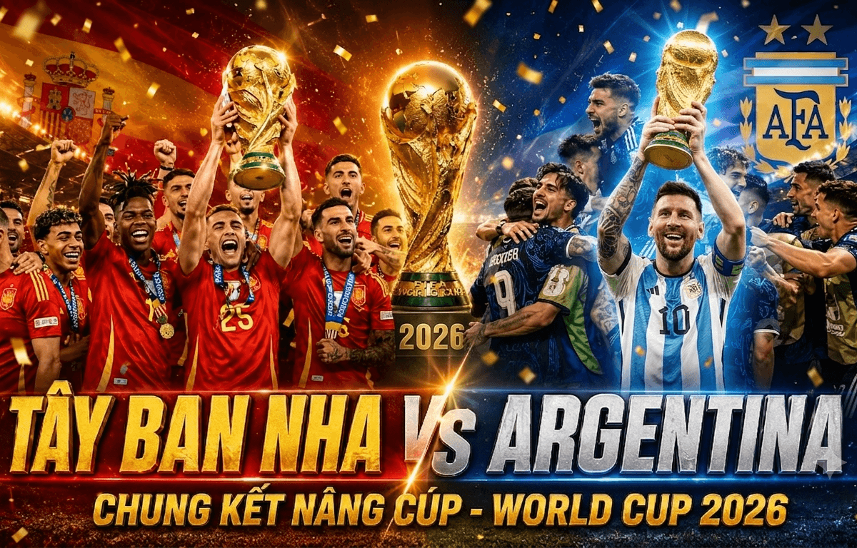Chung kết World Cup 2026: Tây Ban Nha vs Argentina - Soi kèo tại OK9